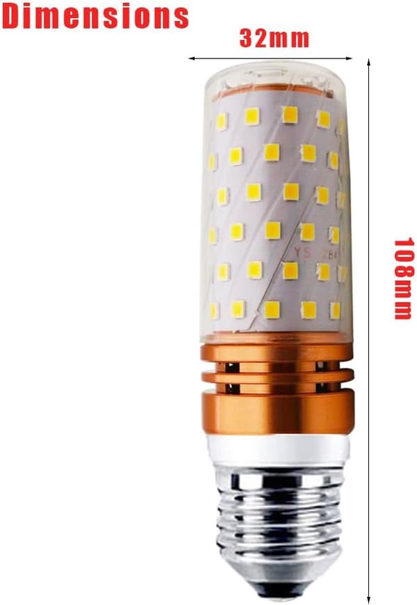 E27 LED 16W Varmhvit Lys 3000K LED Lampe Maispærer 150W Incan