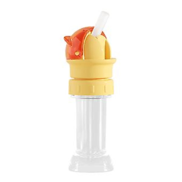 Lasten juomapullon korkki pillillä, elintarvikelaatuinen kannettava pilli-sippy-korkki kaikenkokoisille vesipulloille (Pinkki)