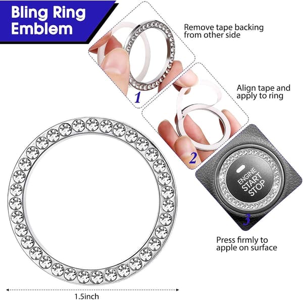 2 stk. Bling Silikon Bilkoppholder Anti-Skli Koppholder Tilbehør