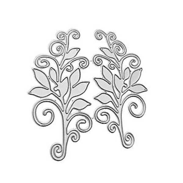 Blad Metall Skärformar Schablon DIY Scrapbooking Album Stämpel Papper Kort Prägling ( )