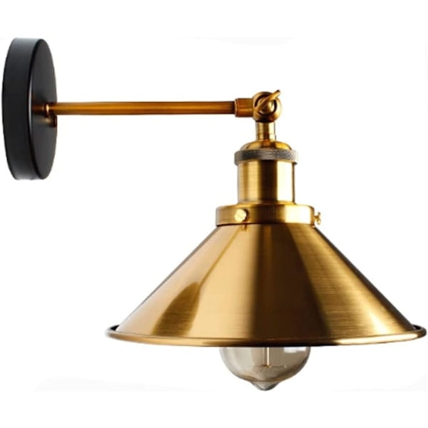 Industriel Retro Væglampe, Foldbar Bronze Væglampe, Moderne In