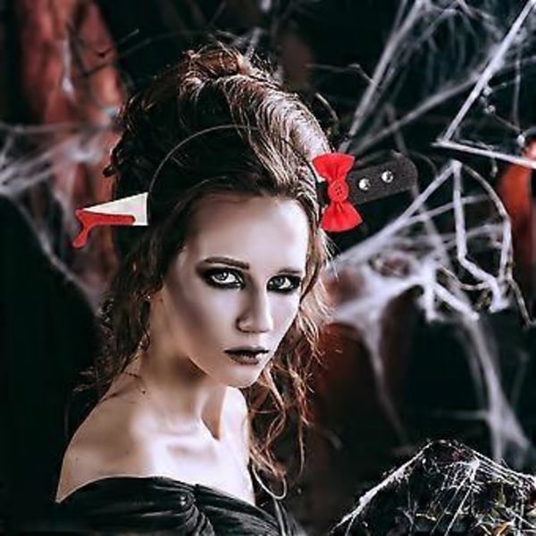 Hårbøyle med sløyfe, sløyfekutter-hodebånd, maskerade Halloween-fest hodebånd