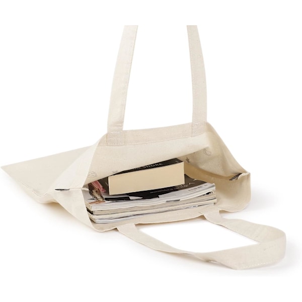Canvas Tote Bag til Kvinder, Genanvendelige Indkøbsposer, Søde Tote Bags