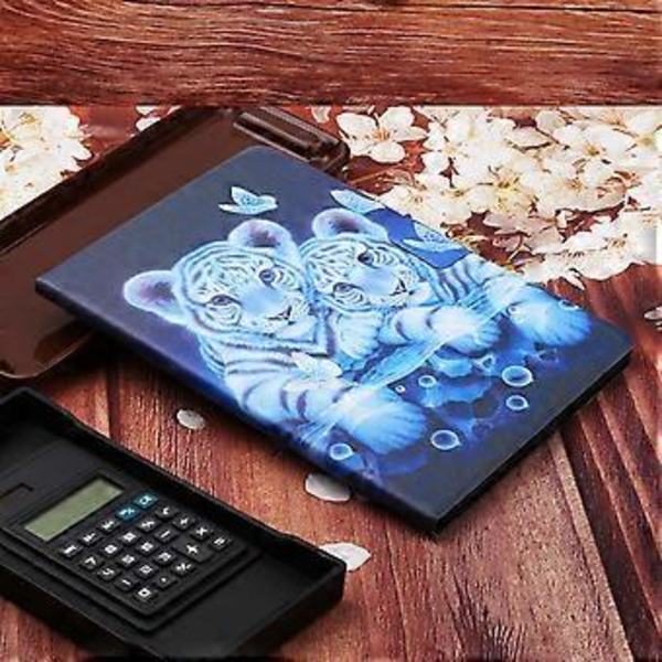 Värillinen Piirustusnahkakotelo iPad Pro 11 2024:lle (Tiikeri)