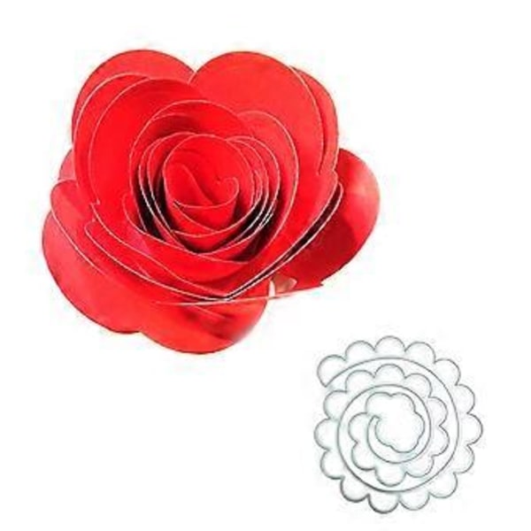 Metallstans for blomster - Sjablong for DIY-hobby, utklippsbok, album, kort, mal, preging, dekorasjon