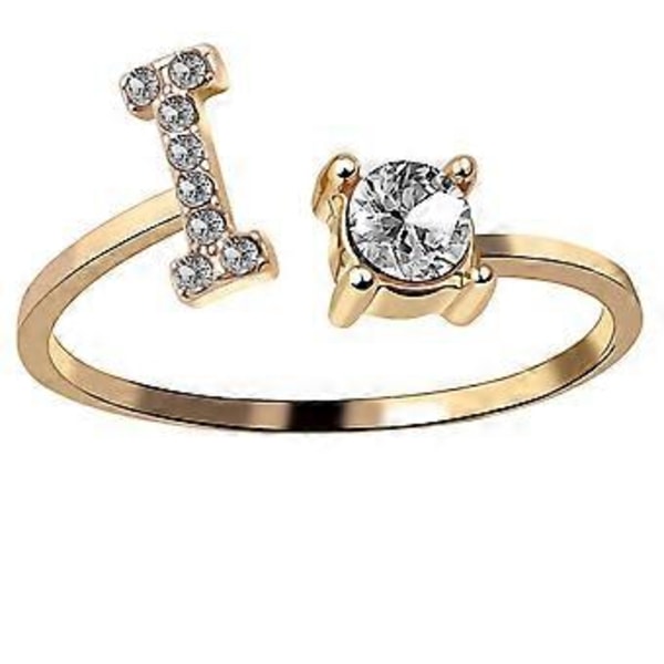Fingerringar enkelhet engelska bokstäver ringar mode smycken knogringar (I Guld)