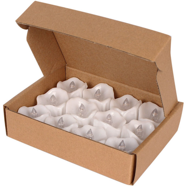 Set med 12 LED-ljus Batteridrivna ljus Doftfria ljus