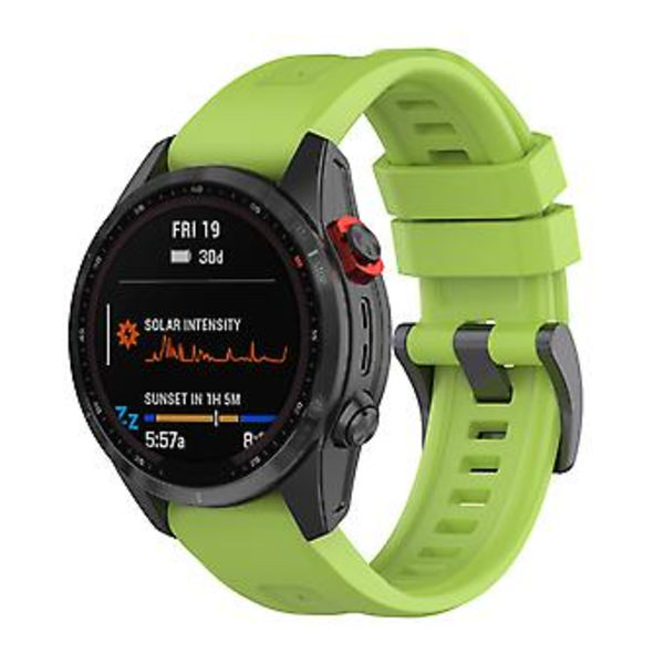 Silikon Urrem til Garmin Fenix 7S (Grøn)