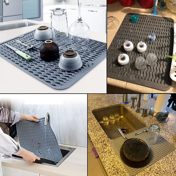 Silikon avløpsmatte, sammenleggbar avløpsmatte, stor avløpsmatte, Ec