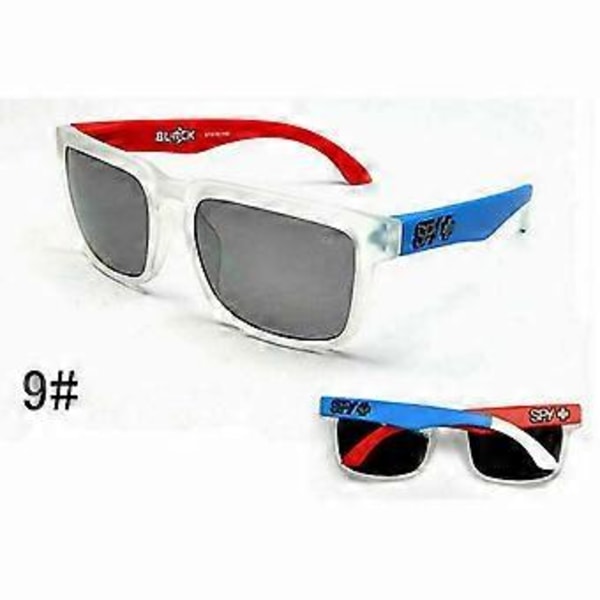 Nye Spy1 22-farger Ken Block Klassiske Sykkel Sport Retro Solbriller Uv400 Briller (Nr. 9)
