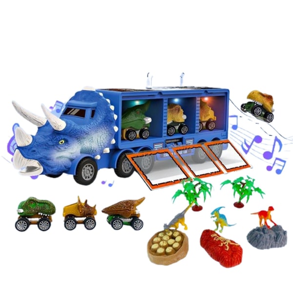 Dinosaur Transport Legetøj Bil med sin egen musik og lys Rea