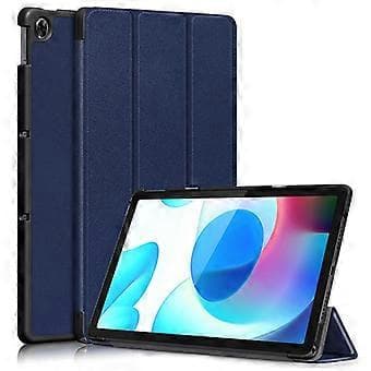 JIUYU PU-lær + PC Tri-fold Stativ Slippsikkert Tablettveske for Realme Pad (Stil B)