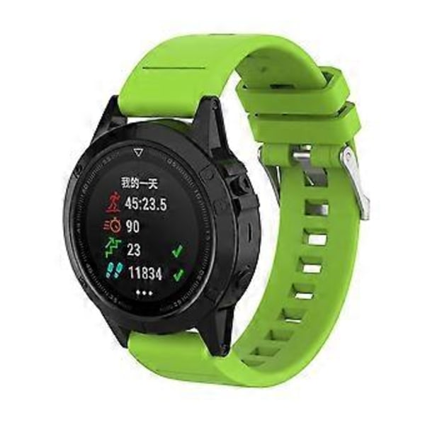 for fenix 6x smartklokke klokkereim silikon justerbar erstatningsreim str