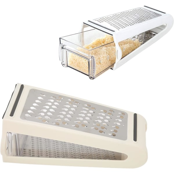 Profesjonell boksrive, rustfritt stål med 2 sider, best for parmesan