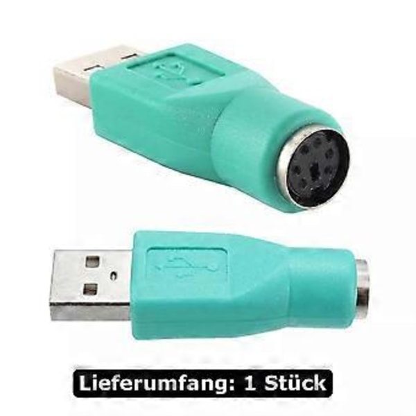 USB 2.0 Uros PS2 PS/2 Naaras Adapteri Muunnin PC Hiirelle Näppäimistölle ( )