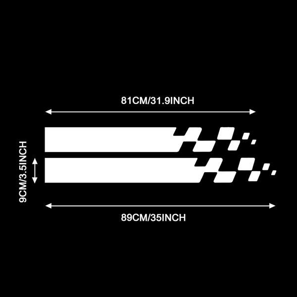 Valkoinen vinyyli auton hupputarra 35" x 3,5" autokilpailuihin