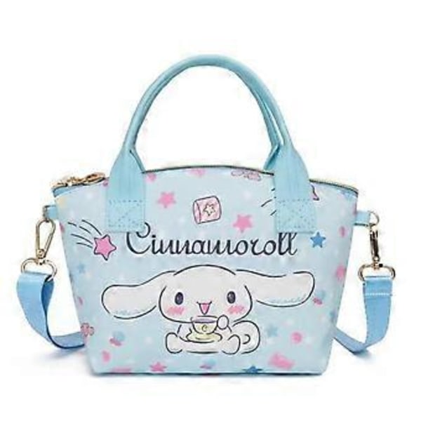 Tecknad barnläder kosmetikaväska crossbody-väska axelväska liten väska (Kuromi)