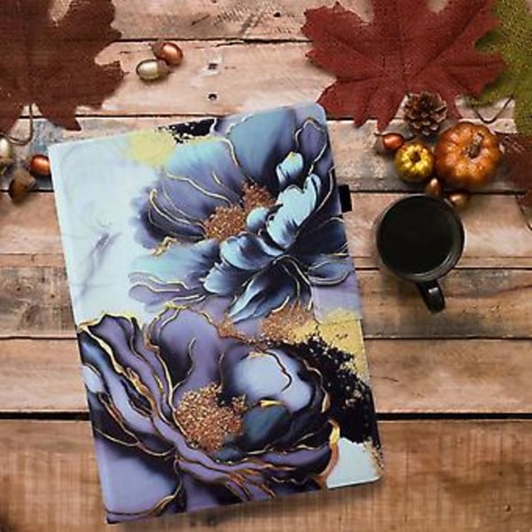 Nahkainen Tablet-kotelo Samsung Galaxy Tab A7 2020 T500:lle (Peony)