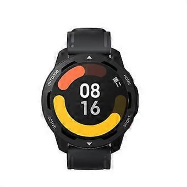 Skyddande fodral för Xiaomi Mi Watch Color 2, PC, ultratunt skal, tvättbart, svart skal, vita bokstäver