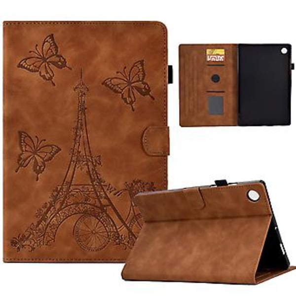 Tower Nahkainen Tabletin Kotelo Samsung Galaxy Tab A9+:lle (Ruskea)