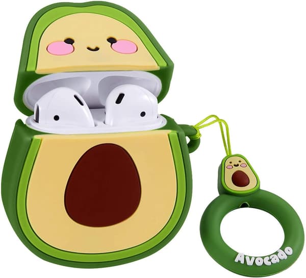 Kompatibel med Airpods 1/2 Søtt Deksel, Tegneseriefigur Silikon