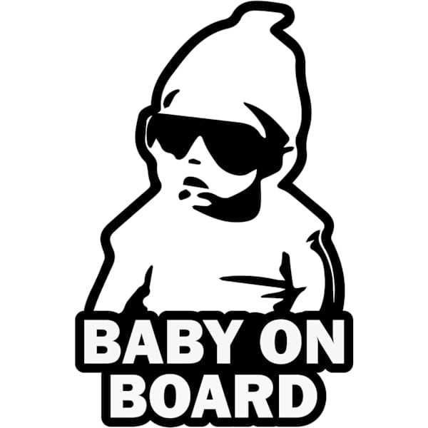 2 stk. Baby Safety On Board klistermærke til bil - Sjov bilklistermærke