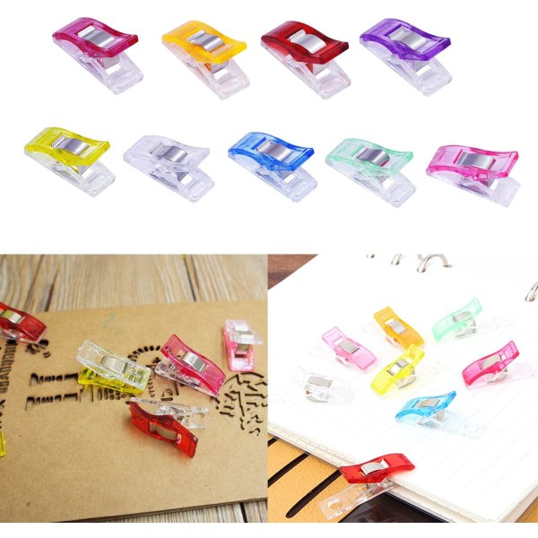 Rose Red 50 PCS Syklips, Multifunktionelle Syklips, DIY C