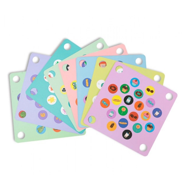 Leksak Nyckelpiga Trädgård Memory Game – Pedagogiskt Träspel för Barn