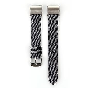 Fitbit Charge 2 -nahkainen ranneke (musta)