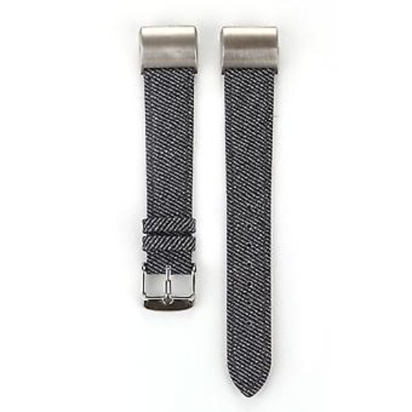 Læderarmbånd til Fitbit Charge 2 (Sort)