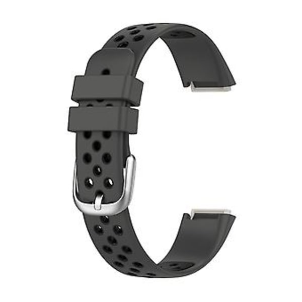 Til Fitbit Luxe Silikonrem (Antracit Sort Sort)