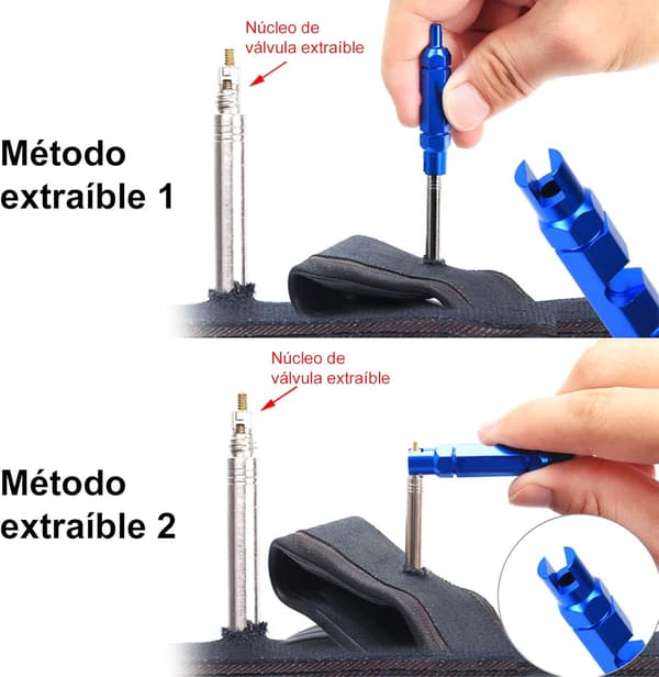 18-delad cykel Presta ventiladapterset cykelventilkonverter