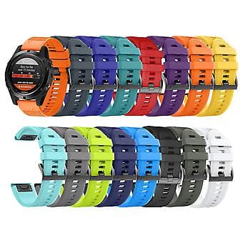 20 mm silikoninen ranneke Garmin Fenix 7s:lle (harmaa)