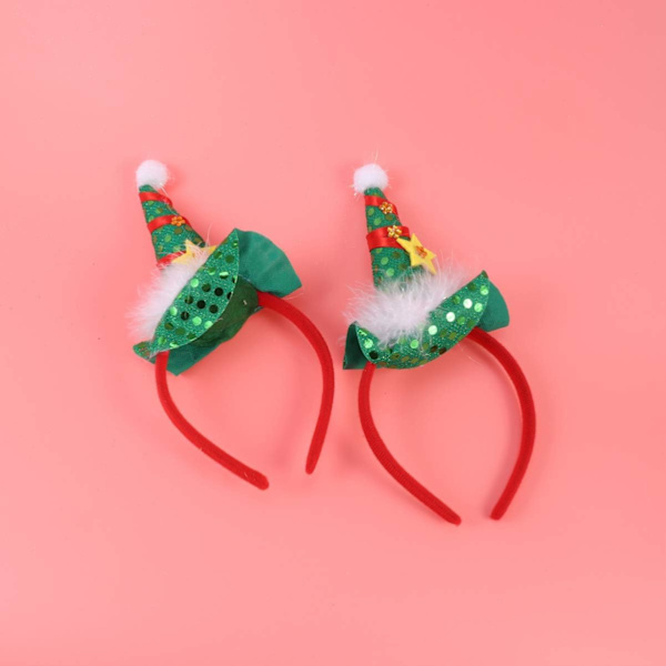 2 st jultomtehattar pannband tomteluva huvudbonad hårbåge christm