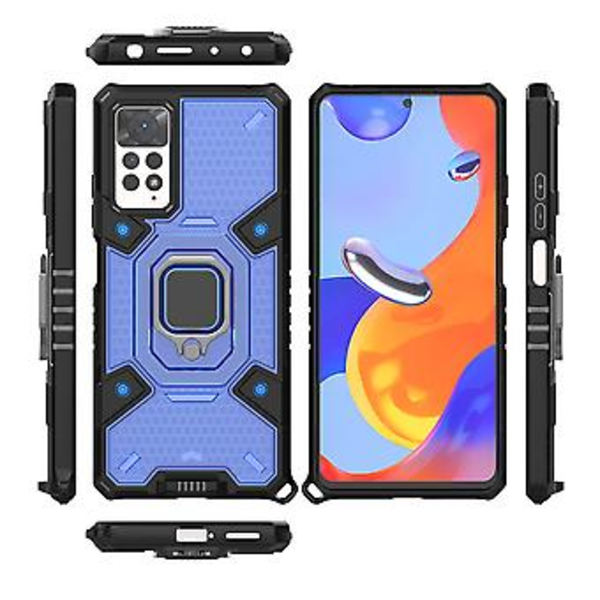 PC + TPU-etui for Xiaomi Redmi Note 11 Pro 5G / 4G Global (Blå)