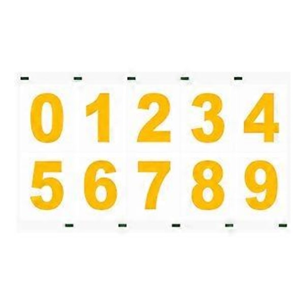 Heijastavat Postilaatikon Numerotarrat Elegantti Tyyli Vedenkestävä Numerotarrat Tarra Koti Sisustukseen (3 tuumaa Kulta)