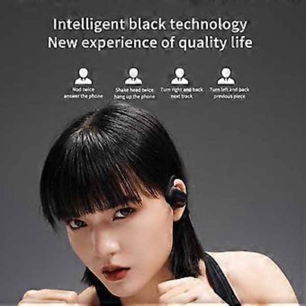 D MOOSTER D13 Pro Luftledning Bluetooth Hörlurar (Svart)