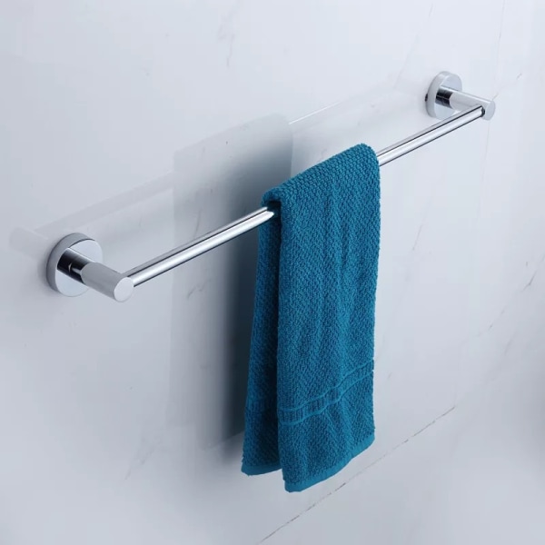 Enkelt håndklædestang (60CM), badeværelsestilbehør, messing/krom