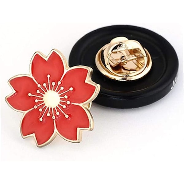 5 st Alloy Brosch Blom Brosch Pin Körsbärsblommor Söt Bröst P