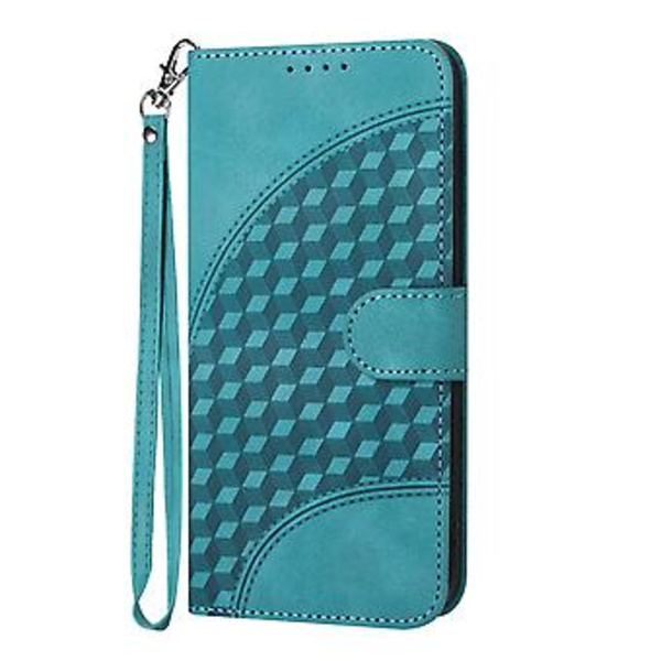 Elefantpräglad PU-fodral för Samsung Galaxy Z Fold5 5G (Ljusblå)