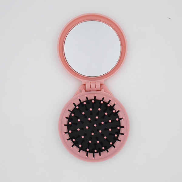 Brosse à Cheveux avec Miroir,3 ST Peigne de Voyage Pliante Ronde