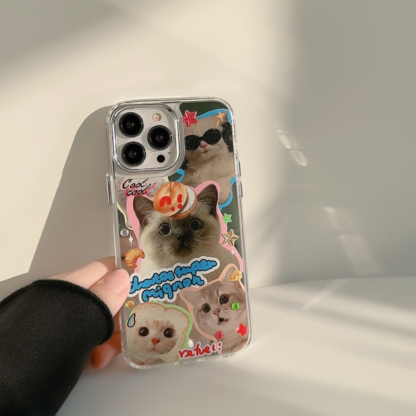 （Katten）Kompatibelt med iPhone 15 Pro Max case 6,7 tum Clear Ha