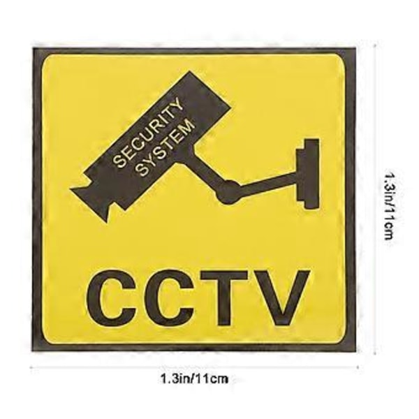 10 kpl Videovaroitustarroja Liimaavia Videotarkkailun Merkkejä Valvontavaroitustarroja
