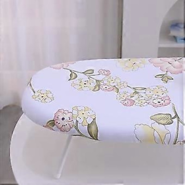 Strykjärnsbrädaöverdrag med dragsko Komfort Universal Bomullsöverdrag Fläcktåligt Tjockt Skyddande Brännskyddstyg (Blommor)