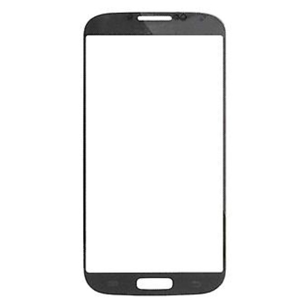 10 stk. Front skjerm ytre glasslinse for Galaxy S IV / i9500 Svart
