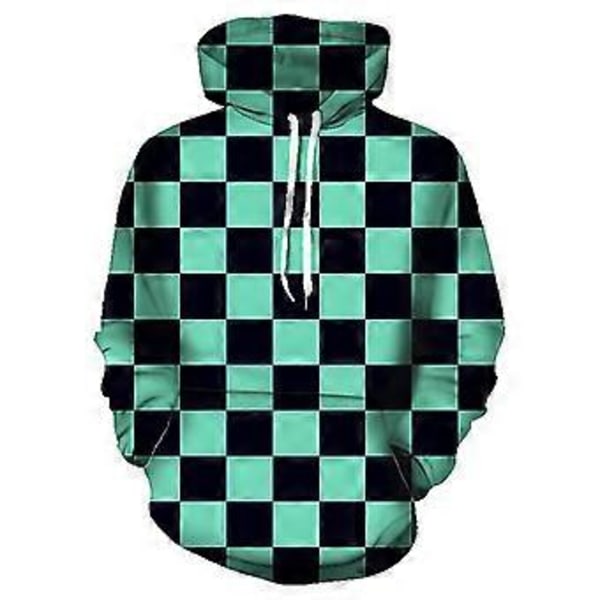 Barn Anime Demon Slayer Cosplay Hoodie Vuxen Tanjirou Nezuko Tröja (5XL Kamado Tanjirou)
