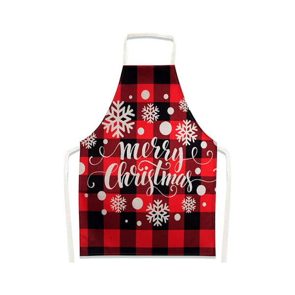 Jul Förkläde Kök Förkläde Kock Par Rutiga Förkläde God Jul Chiri