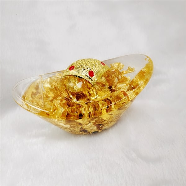 1 stk Simuleret Guld Ornament Bordpynt Barren Håndværk Guld Bar