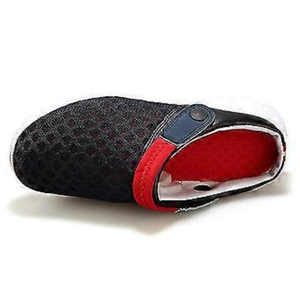 hmwy-herr damtofflor träskor mules sandaler flip-flops skor (40 Blå Röd)