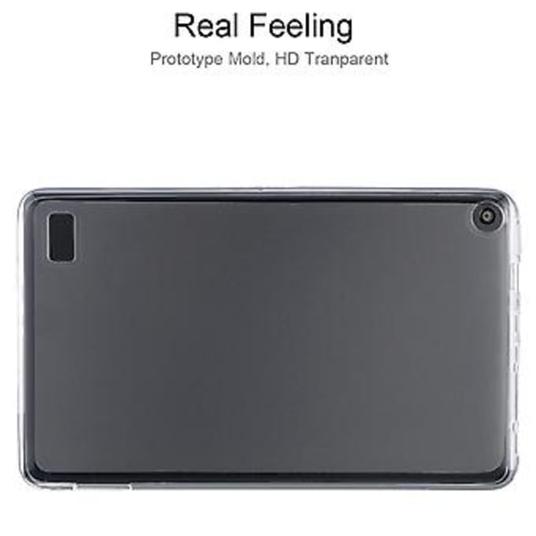 0,75 mm Dropproof Transparent TPU-fodral för Amazon Kindle Fire 7